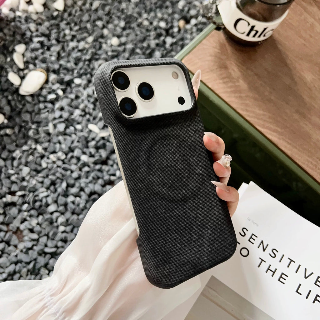 New Electroplated denim magnetic case